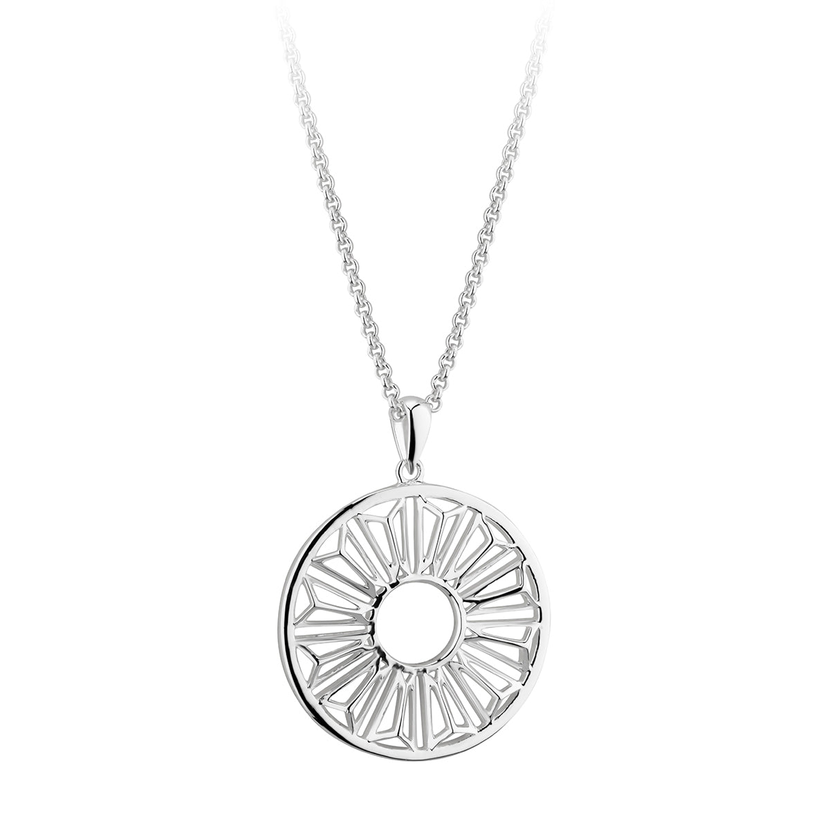Trinity College Dublin Sterling Silver Door Pendant Circle