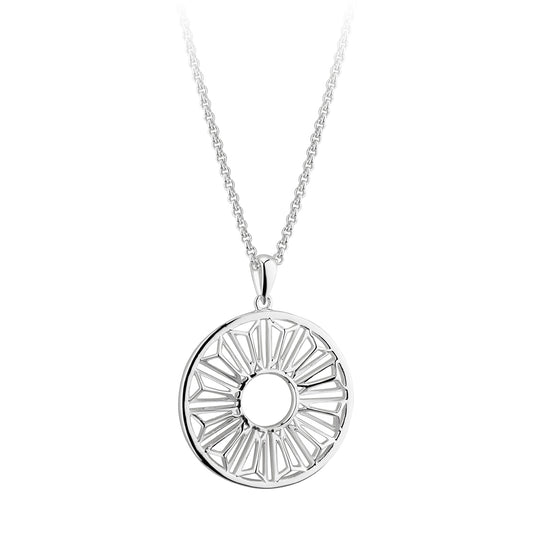 Trinity College Dublin Sterling Silver Door Pendant Circle