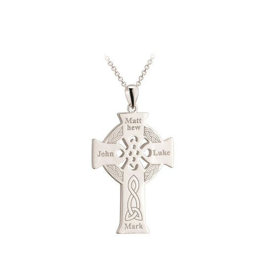 Solvar Sterling Silver Apostles Gent Cross