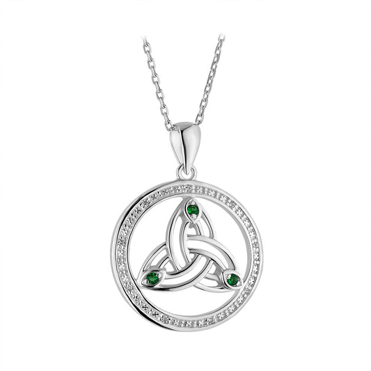 Solvar Sterling Silver Connemara Trinity Knot Necklace – O'Meara's Irish House Solvar Sterling Silver Connemara Trinity Knot Necklace – O'Meara's Irish House