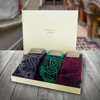 Book of Kells Mens Sock Gift Box