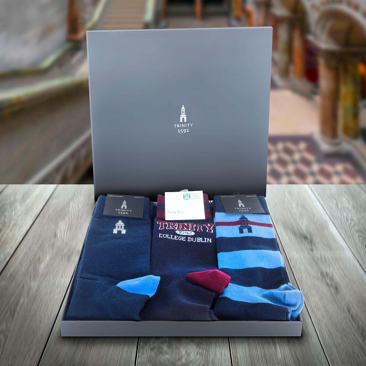 Trinity College 1592 Sock Gift Box