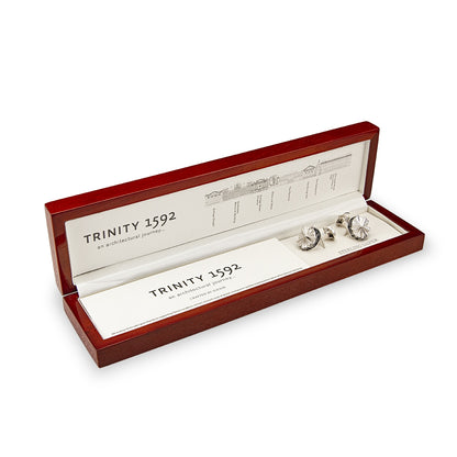 Sterling Silver Trinity College Dublin 1592 Collection Cufflinks