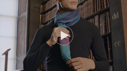 Book of Kells Avoca Scarf Blue