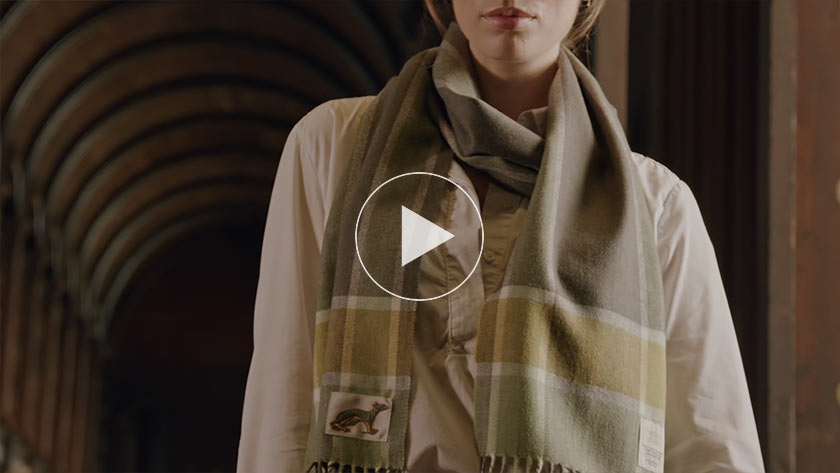 Book of Kells Avoca Scarf Green