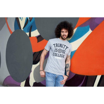 Trinity College Dublin 1592 T-Shirt Grey Marl & Navy