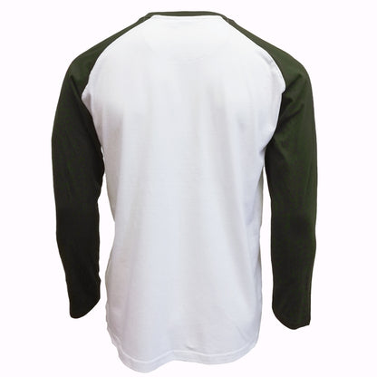 Trinity College Dublin Long Sleeve T-Shirt White & Bottle Green