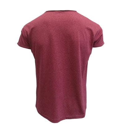 Trinity College Dublin Flock T-Shirt Burgundy Marl