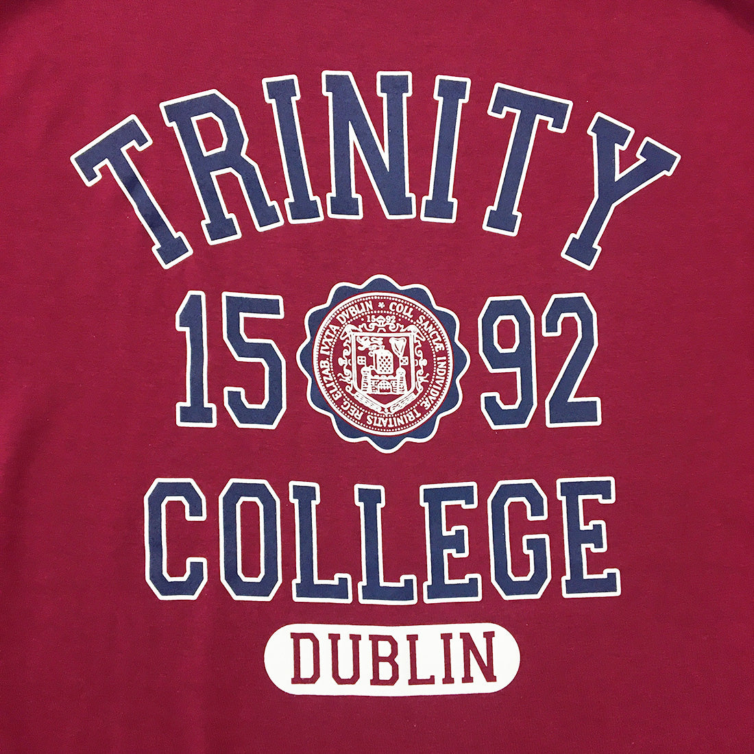 Trinity College Dublin 1592 T-shirt Burgundy
