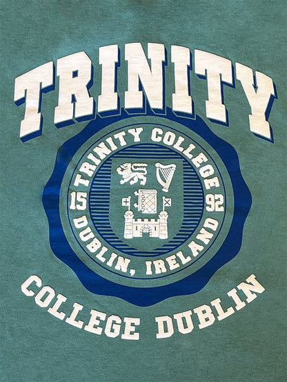 Trinity College Dublin Ocean Green Trinity Crest Hoody