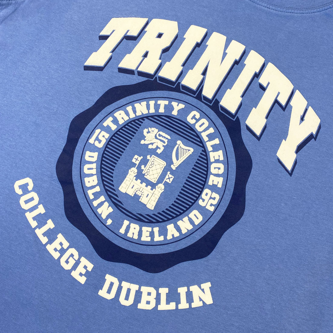 Trinity College Dublin Cornflower Blue Trinity Crest T-shirt