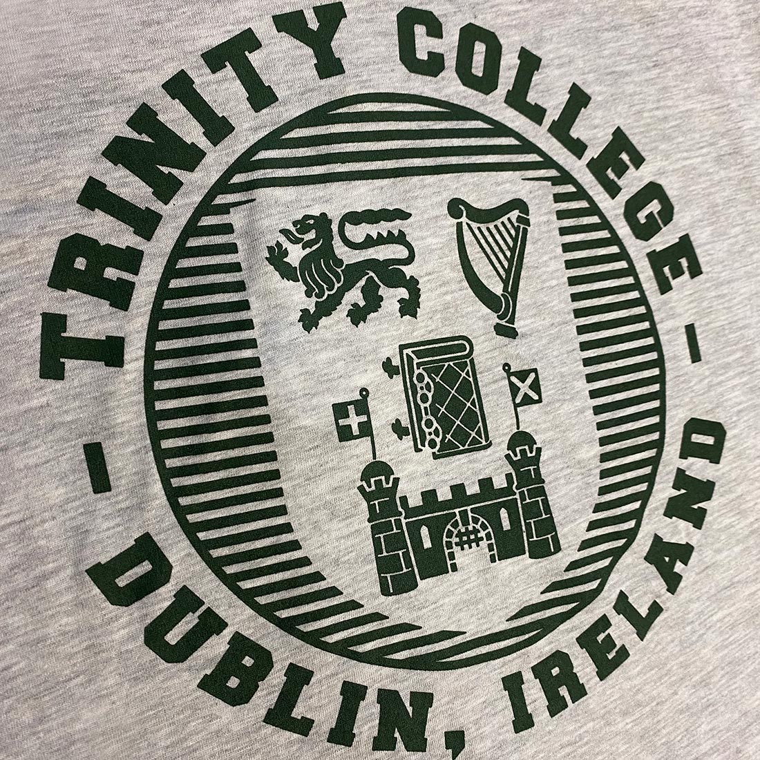 Trinity College Dublin Men's T-shirt - Grey Marl