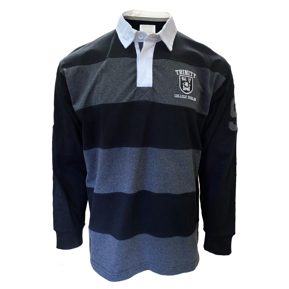 Trinity College Dublin Black/Grey BCI Premium Rugby Jersey – Trinity ...