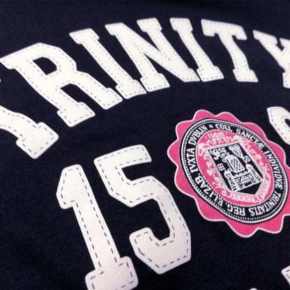 Trinity College Dublin 1592 Ladies T-Shirt Navy & Pink