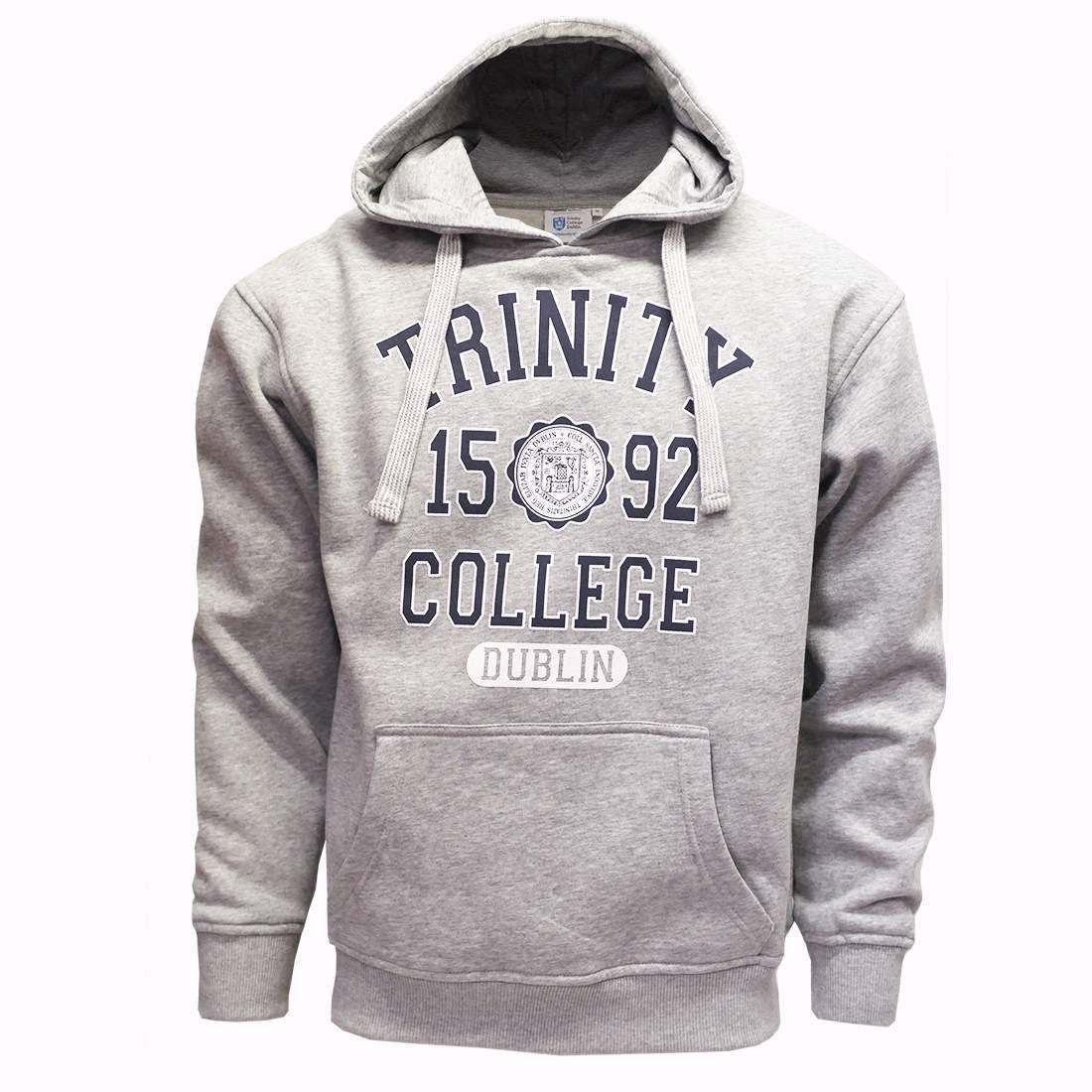 Trinity College Dublin 1592 Hoody Grey Marl And Navy