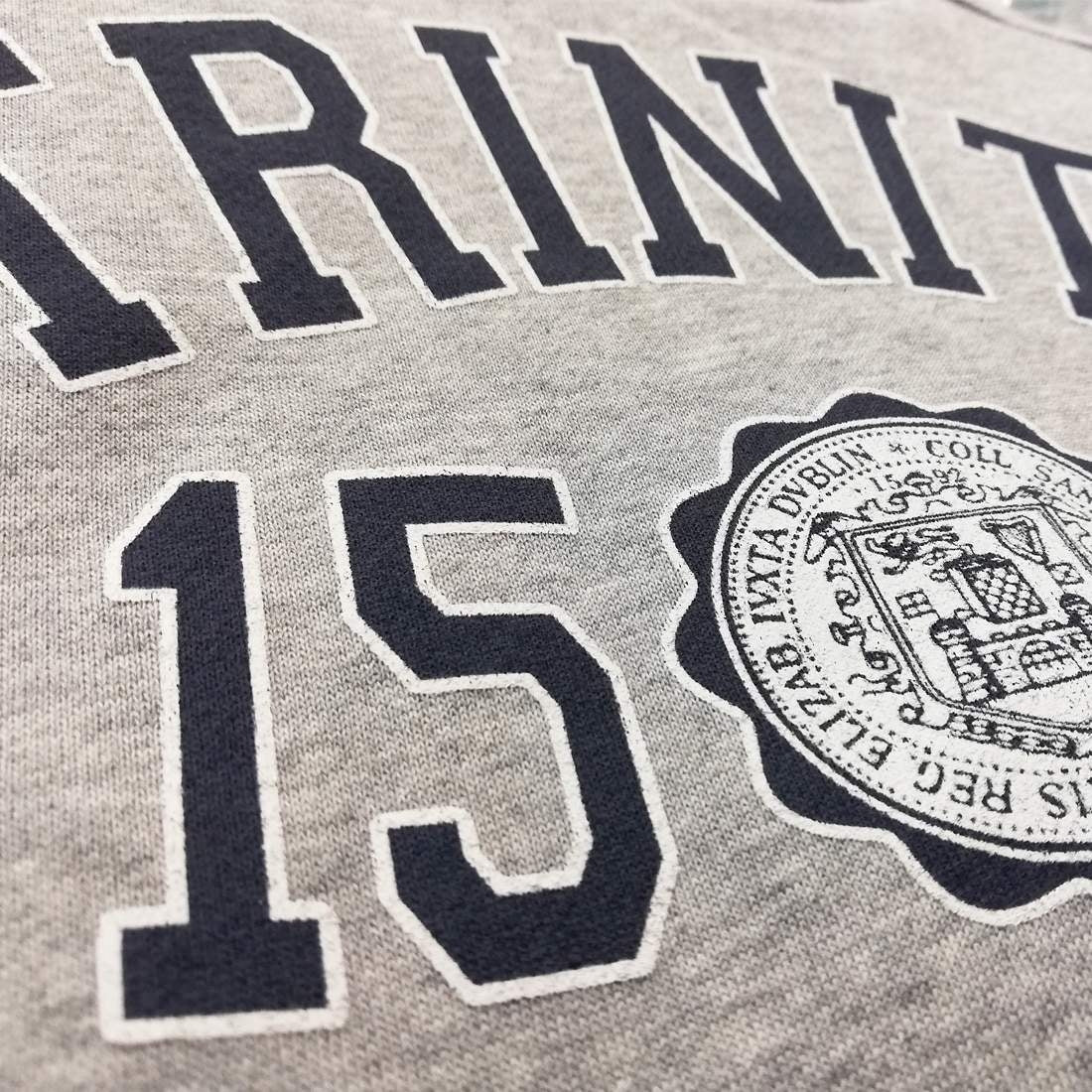 Trinity College Dublin 1592 Hoody Grey Marl And Navy