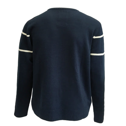 Trinity College Dublin Knitted Jumper Navy & Natural
