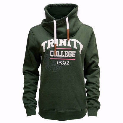 Trinity College Dublin 1592 Crossover Neck Midnight Green