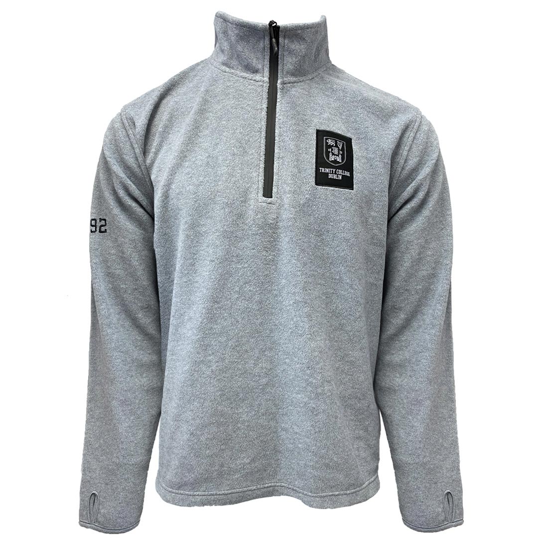 Trinity Premium Micro Fleece 1/4 Zip - Grey Marl