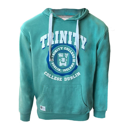 Trinity College Dublin Ocean Green Trinity Crest Hoody