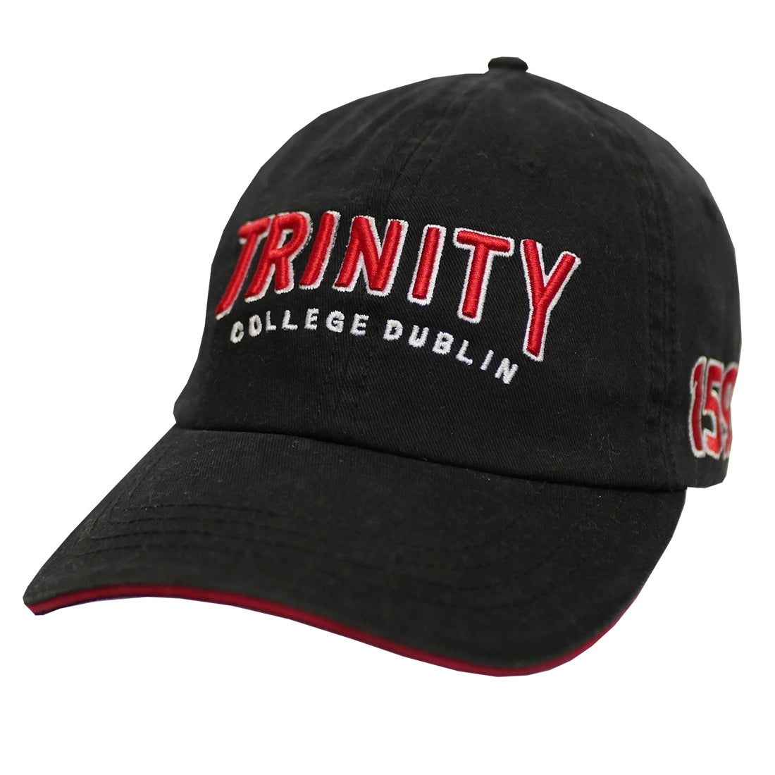 Trinity College Dublin Washed Baseball Cap Black/Red