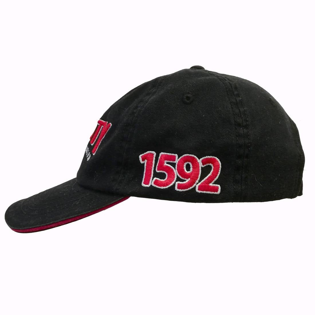 Trinity College Dublin Washed Baseball Cap Black/Red