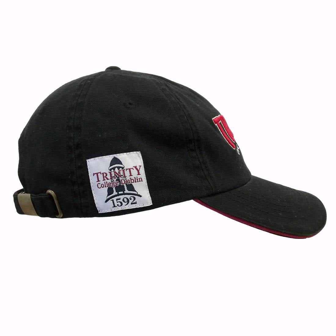 Trinity College Dublin Washed Baseball Cap Black/Red