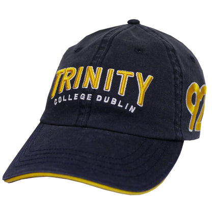 Trinity College Navy/Mustard  Washed Baseball Cap