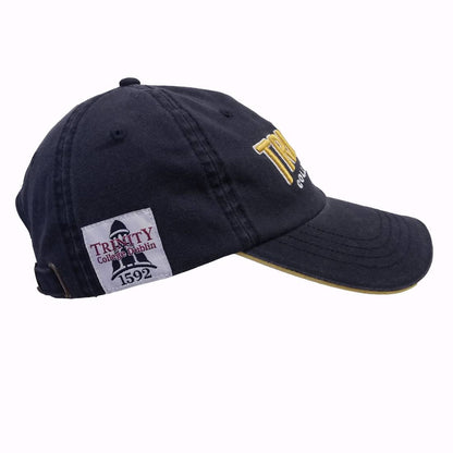 Trinity College Navy/Mustard  Washed Baseball Cap