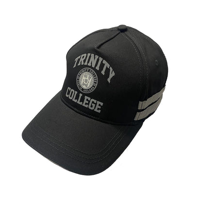 Trinity Tape Detail Baseball Cap - Black & Grey