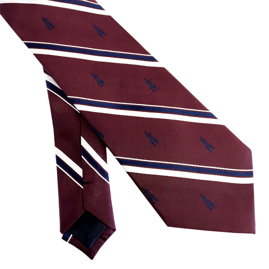 Trinity College Dublin Campanile Silk Tie Burgundy