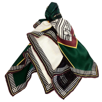 Trinity College Dublin Long Room Architecture Silk Scarf