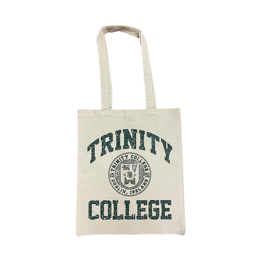Trinity College Tote Bag - Distressed Green Print