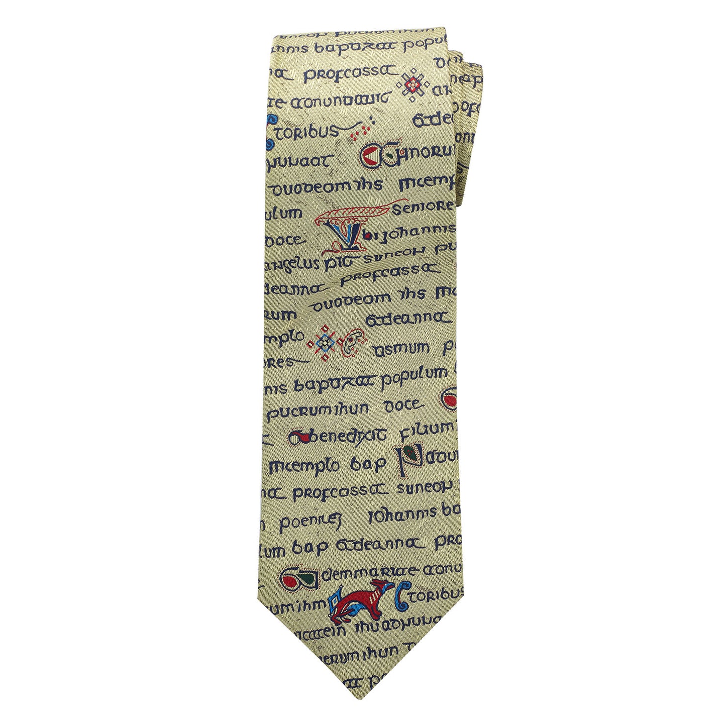 Book of Kells Gold Manuscript Silk Tie