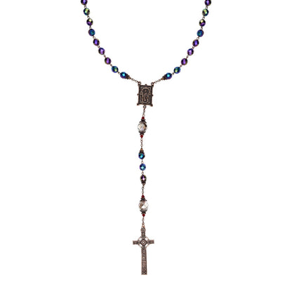Book of Kells Purple Rosary in Presentation Box