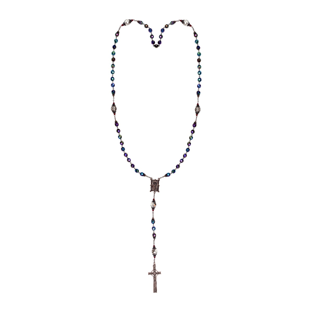 Book of Kells Purple Rosary in Presentation Box